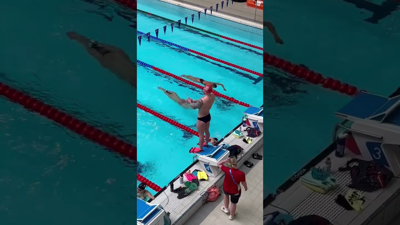 Watch How Even Swimming Champions Need a Little Help! 🏊‍♂️