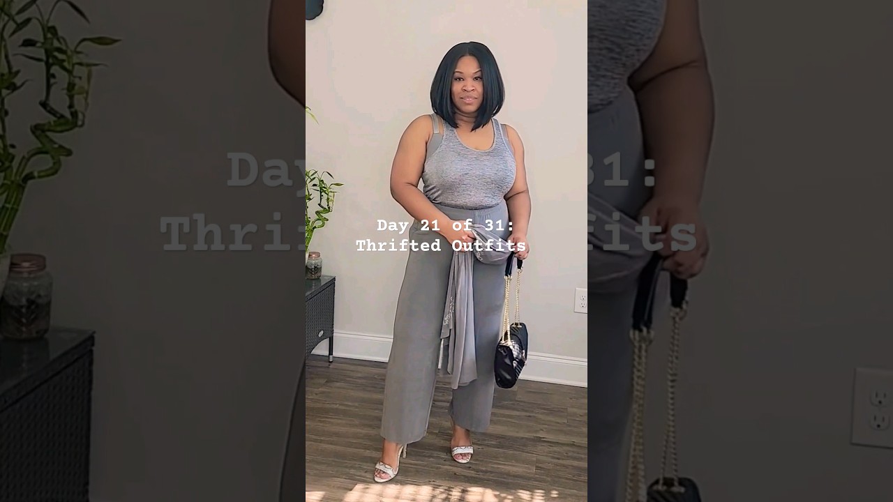 Day 21 of 31: Thrifted Outfits 2024 Spring Thrifting #fashionblogger #thrifthaul  #shorts