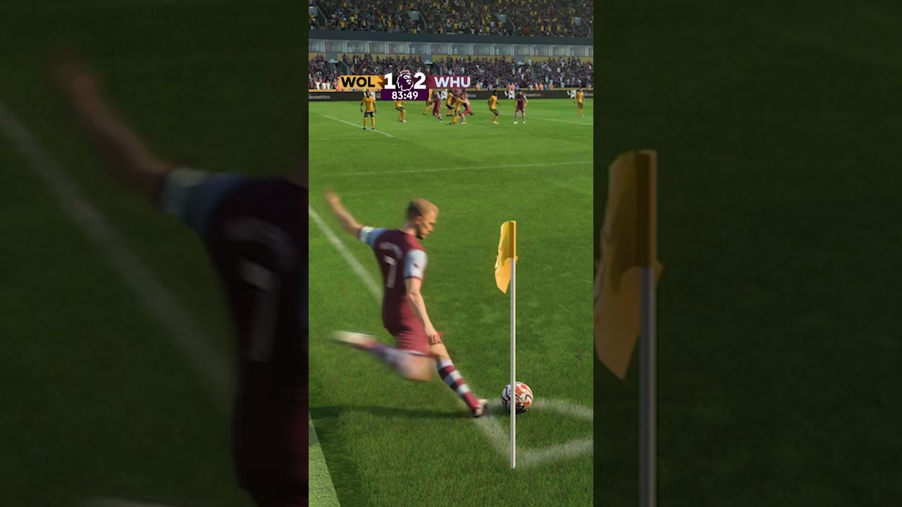 Incredible Corner Kick Goal by Ward-Prowse Against Wolves in EAFC24! ⚽