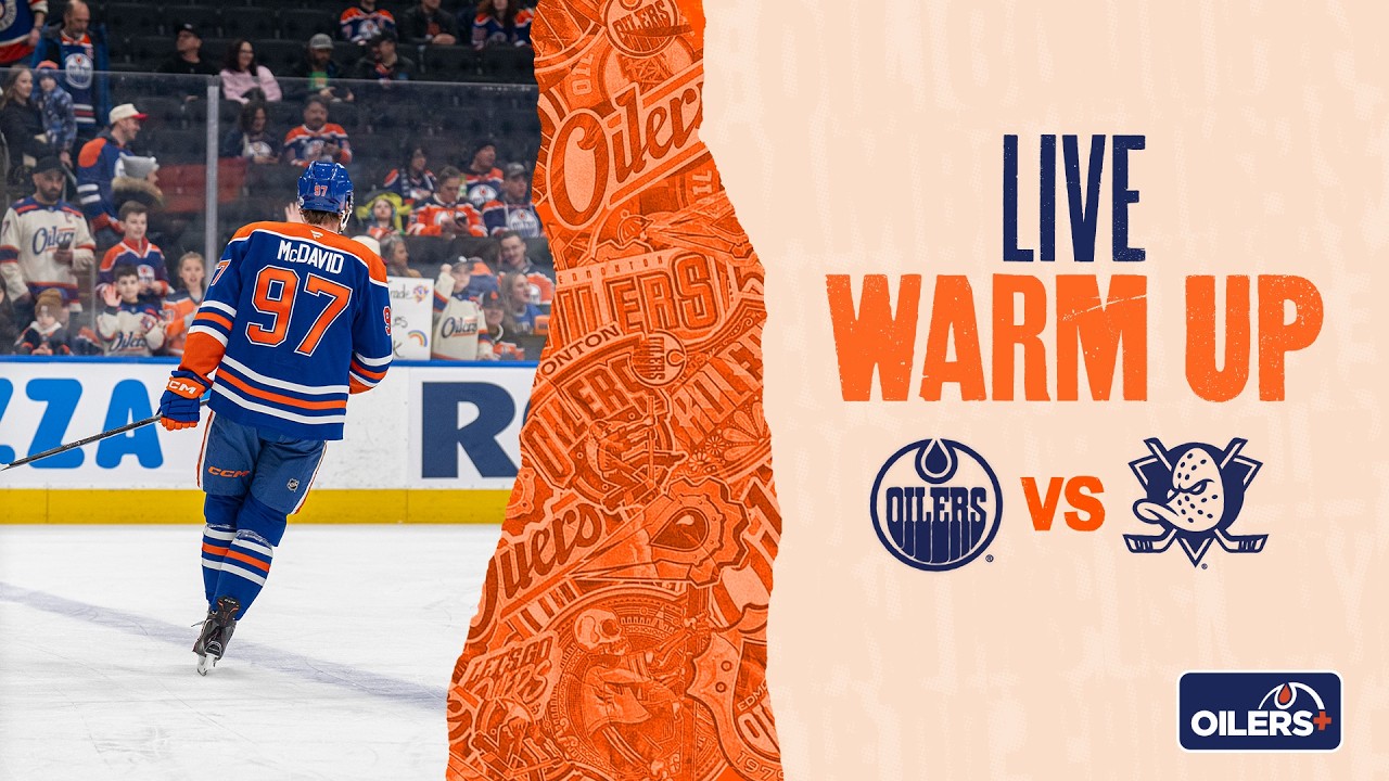 Oilers vs Ducks Game 1 Warmup 🎥