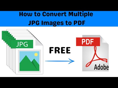 How to Convert Multiple JPEG Images to One PDF on Laptop/PC (2024)