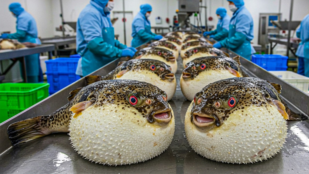 Massive Pufferfish Farm Produces Sashimi 🐡