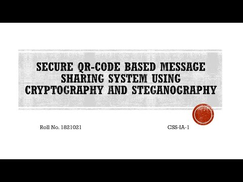 Secure QR-Code Based Message Sharing System Using Cryptography and Steganography