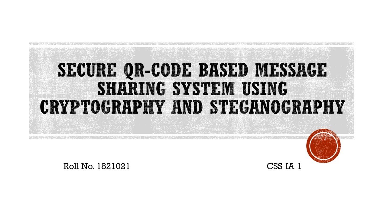Secure QR Code Messaging: Combining Cryptography & Steganography π