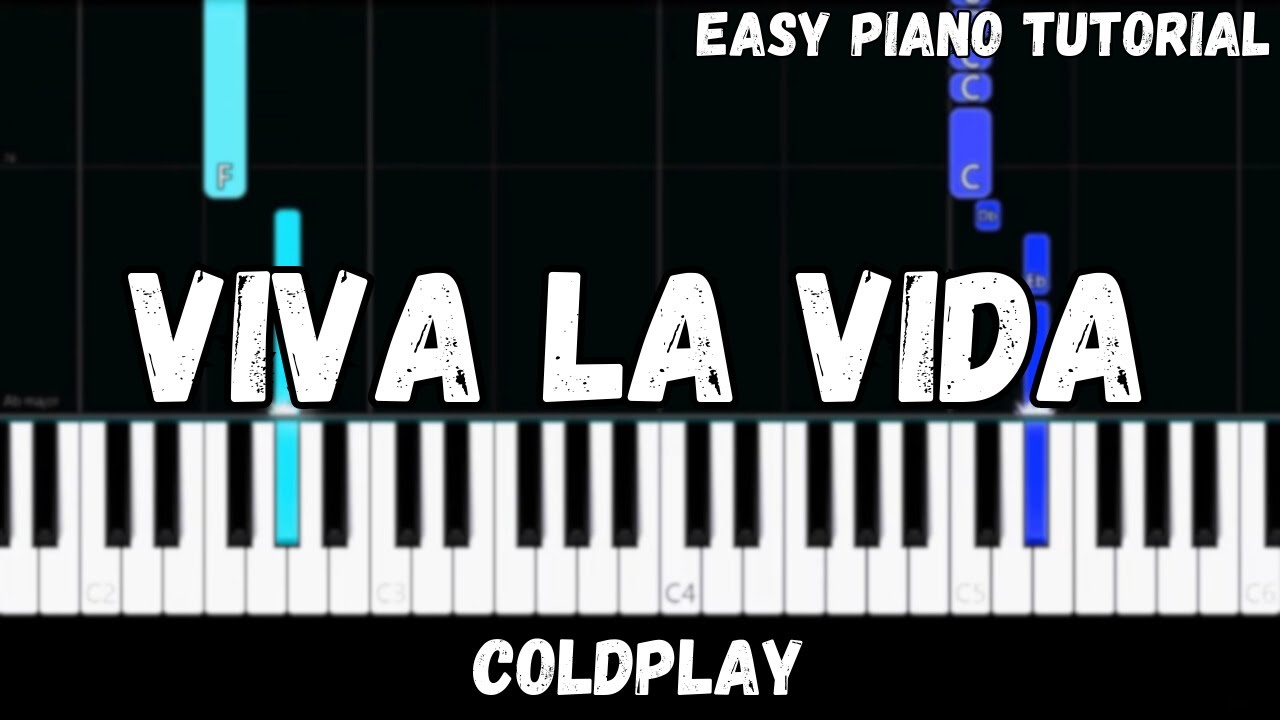 Coldplay - Viva La Vida Easy Piano Tutorial