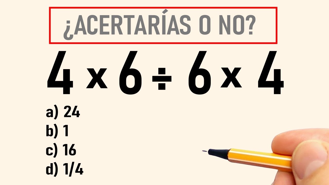6 Preguntas de Matemática Básica - Nivel 1 por el Profesor Bruno Colmenares