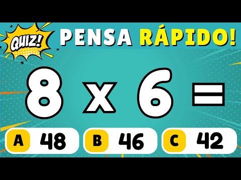 🚨 Quiz de Matemática Com Operações #5 [DUVIDO VOCÊ ACERTAR TODAS]