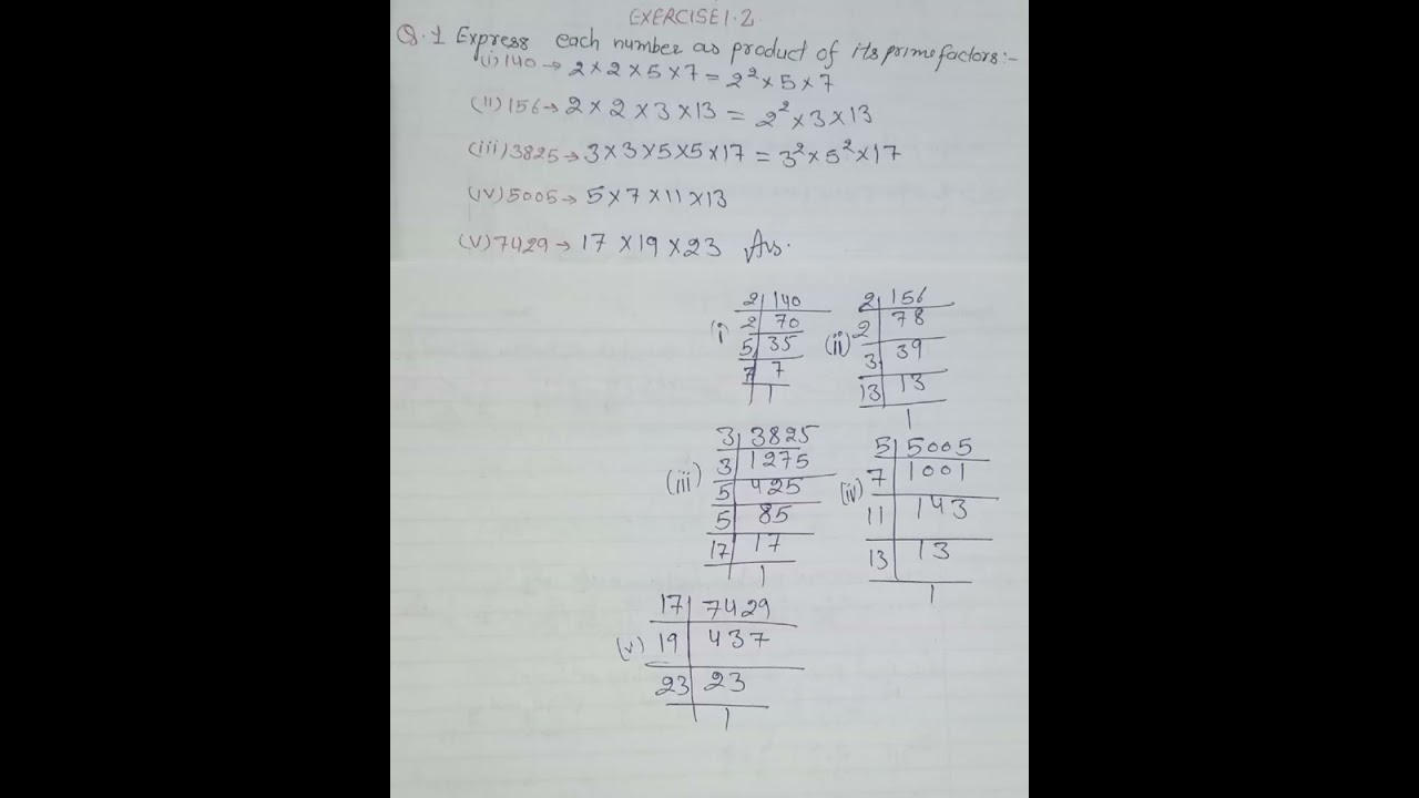 Class 10 Maths Chapter 1 Exercise 1.1 Q.1 Solution 📘