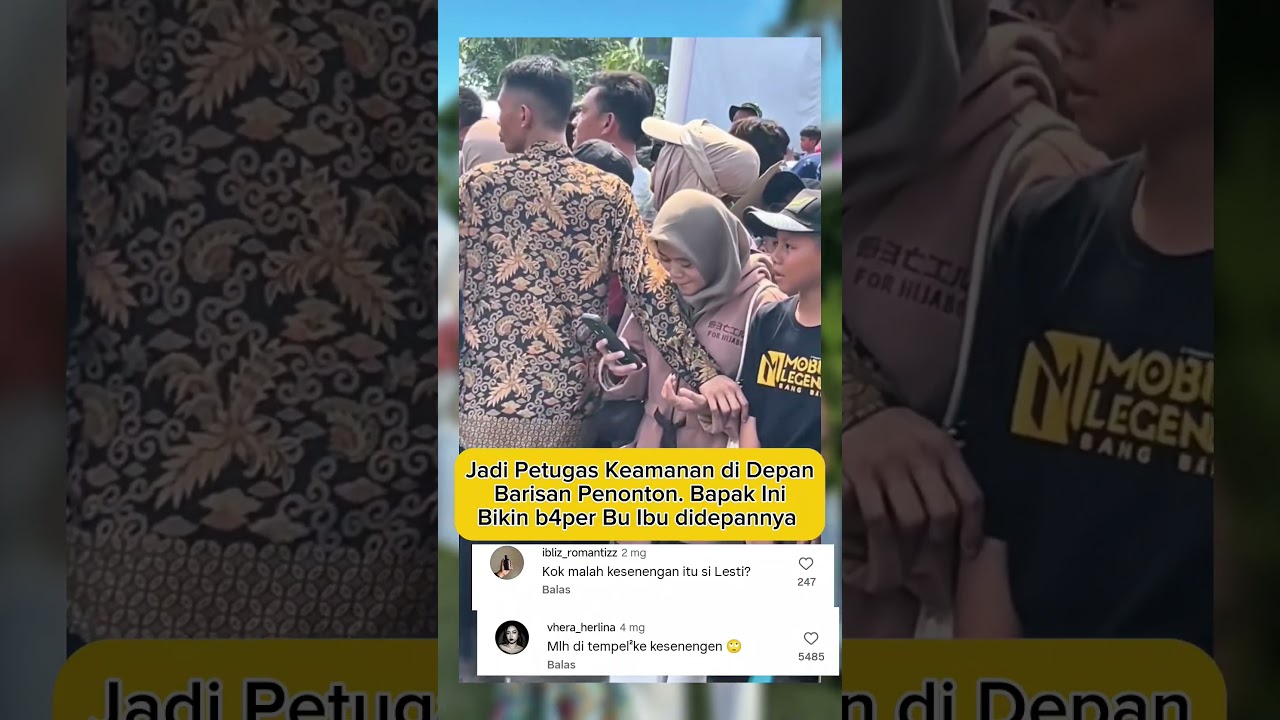 Petugas Keamanan Menyentuh Hati di Depan Penonton