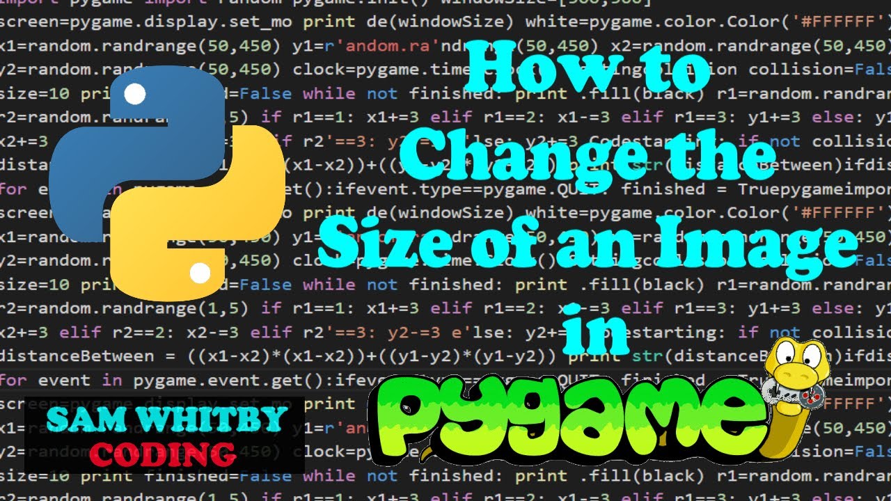 Adjusting Image Size in Pygame