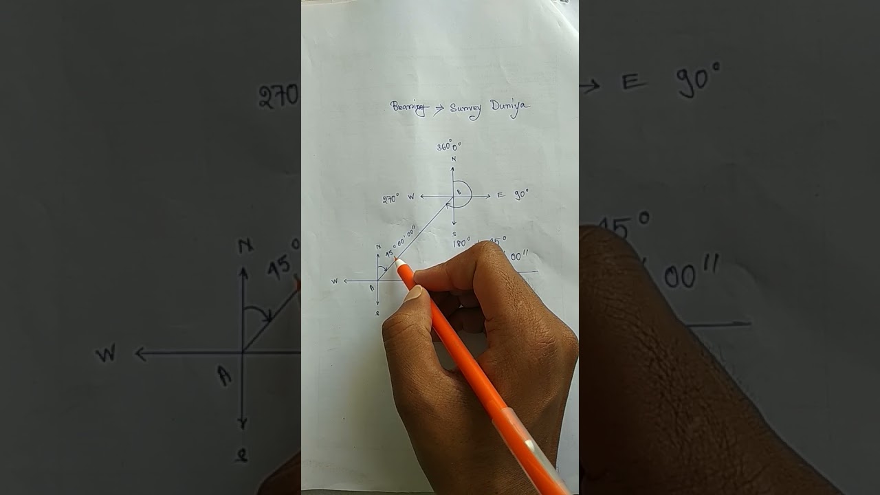 Surveying Bearing Calculation Guide 📐