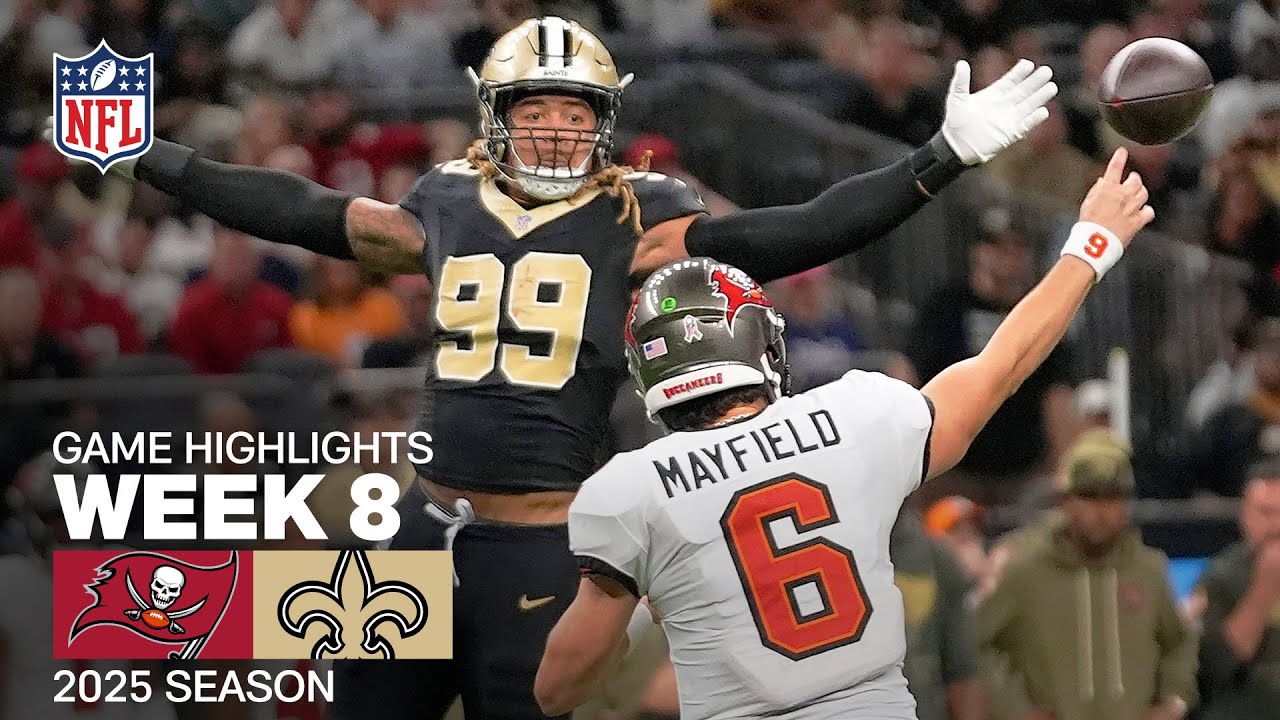 Epic Clash: Buccaneers vs. Saints Highlights | NFL Week 8 2025 🏈