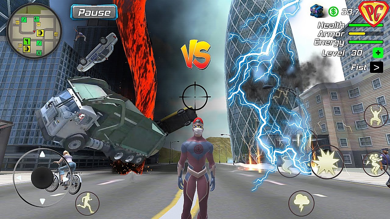 Hurricane Superhero: Tornado Clash in Vegas 🌪️