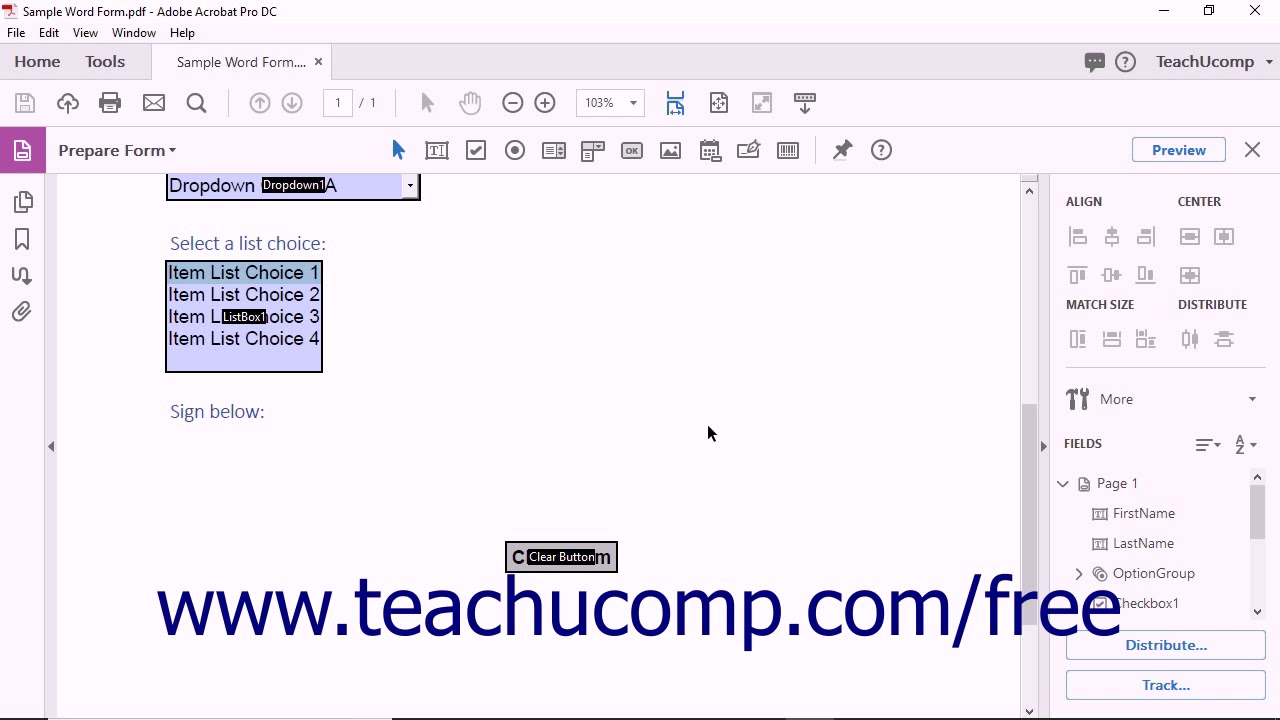 Create Digital Signature Fields in Acrobat Pro DC