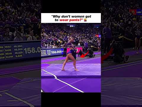 Now gymnasts get to choose what they want to wear🤝 #gymnastics #leotard #sports #floorexercise