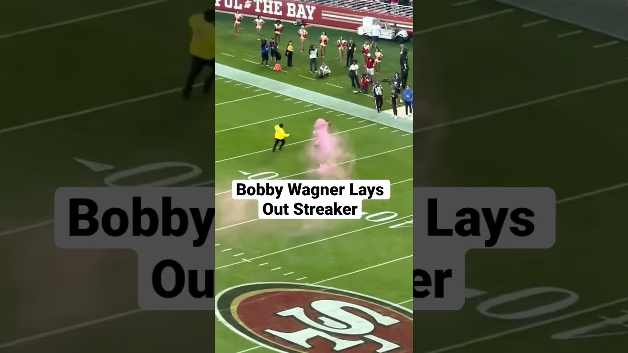 Bobby Wagner Stops Fan Running Onto the Field in Spectacular Tackle 🏈