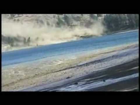 Eyewitness video shows landslide's impact on river