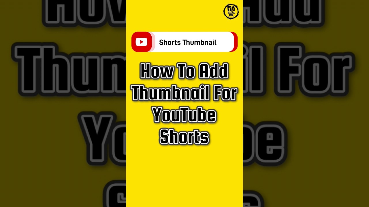 Create Tamil YouTube Shorts Thumbnails 📸
