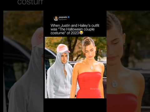 When Justin Bieber and Hailey Bieber's outfit was The Halloween couple costume of 2023 😭🩷