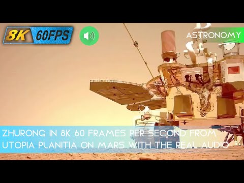 June 28, 2021: CNSA shows a video of Zhurong at Utopia Planitia on Mars. Now at 4K60FPS AI enhanced.