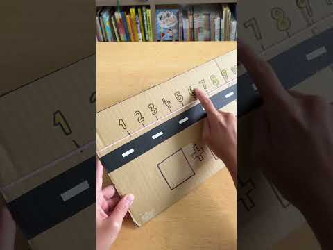 Number Line Car - An activity for preschoolers to Learn counting and addition