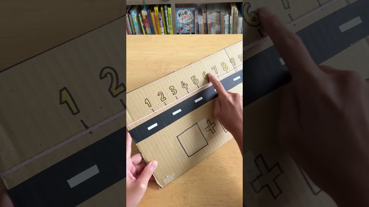 Number Line Car π: Fun Counting & Addition Activity for Preschoolers