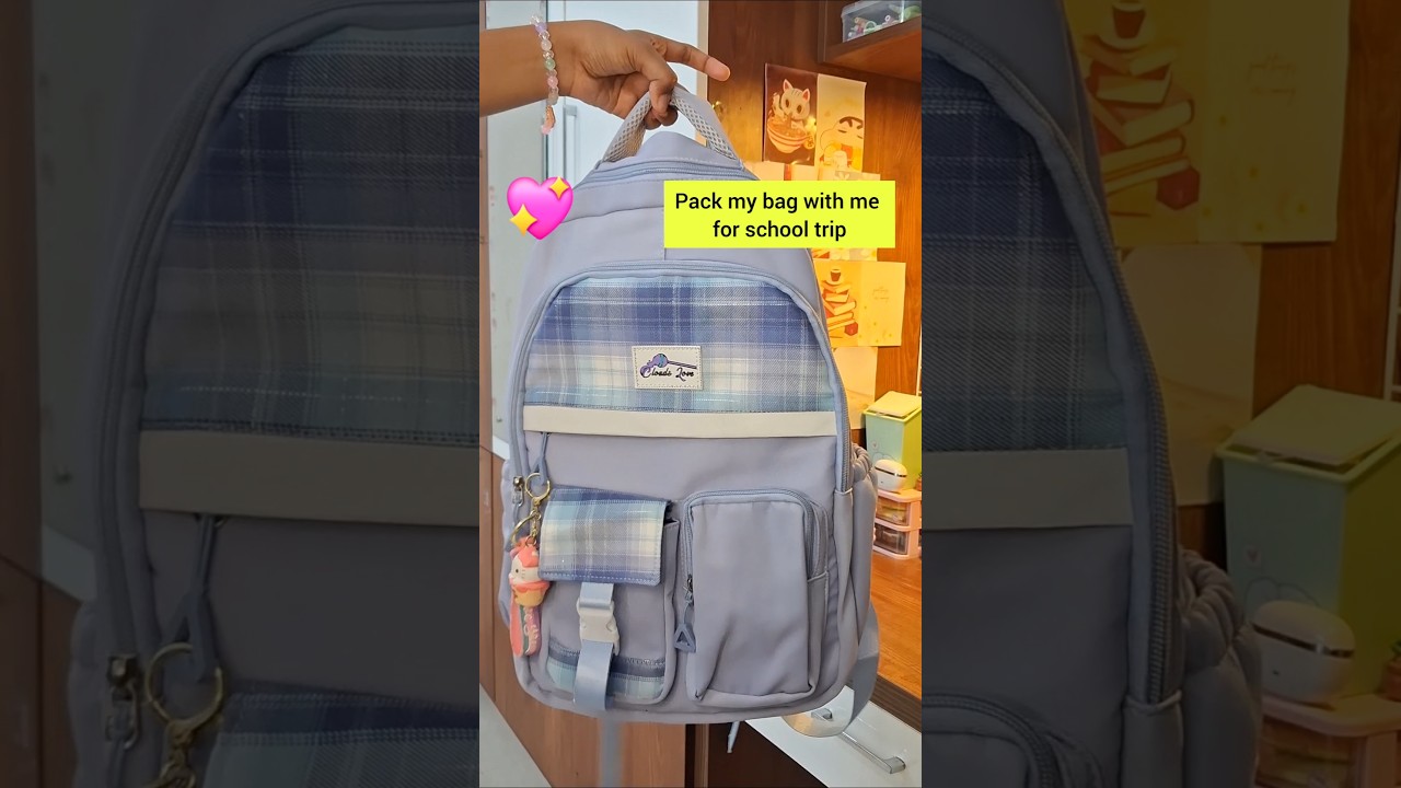 Packing My School Trip Bag! 🧳✨ | What's Inside? #shorts