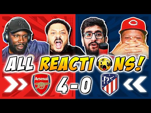 Arsenal + Rivals & Haters Fan Reactions to Arsenal 4-0 Atlético Madrid | Champions League Fan Reac