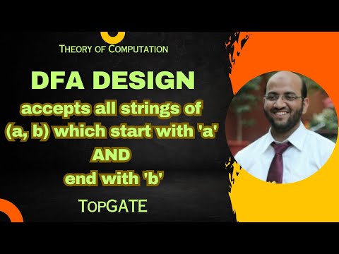 DFA Design | All Strings Starting with 'a' AND Ending with 'b' | Automata Theory | TOC