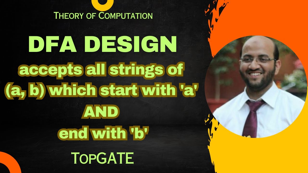 DFA Design: Recognizing Strings That Start with 'a' and End with 'b' | Automata Theory Tutorial