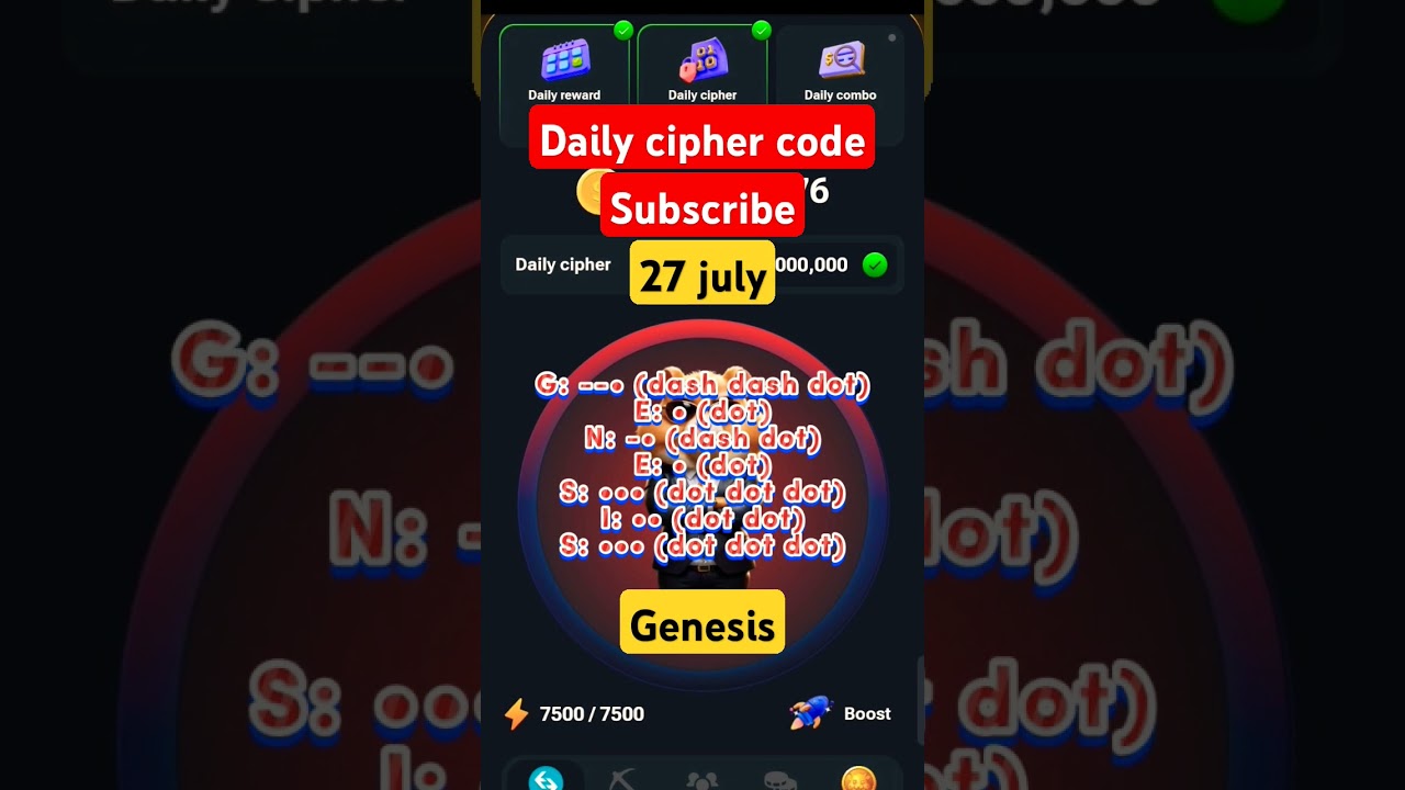 27 ๐ฎ Hamster Kombat Cipher Code - Unlock Secrets & Grow Wealth!