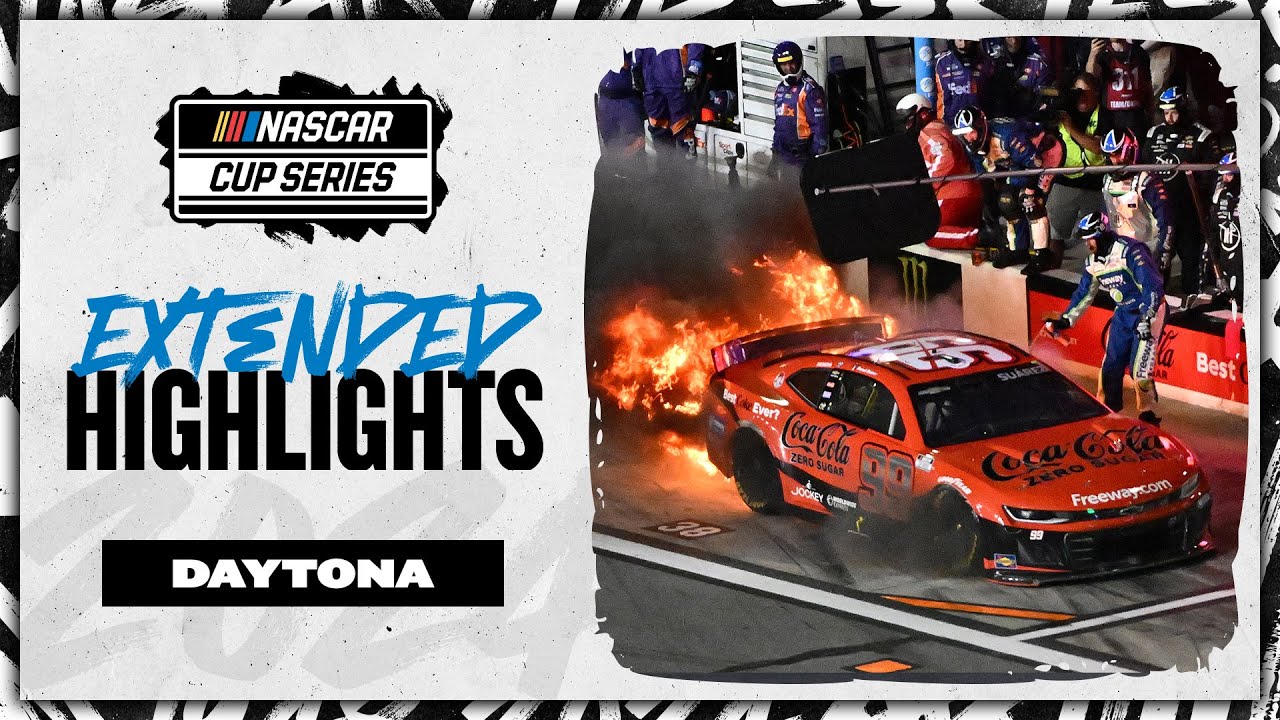 NASCAR Official Extended Highlights: Daytona's wild night produces an exciting overtime finish