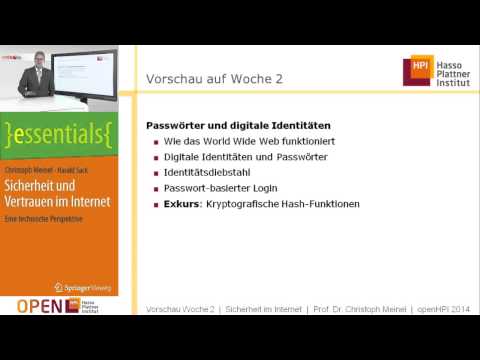 Sicherheit im Internet  Vorschau auf Kurswoche 2