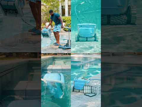 Meet the Dolphin M550 - the next level in effortless pool maintenance. #pool #water #robot #swimming
