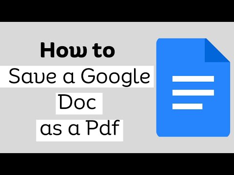 How to Save a Google Doc as a Pdf 2023 || Google Docs To PDF step-by-step
