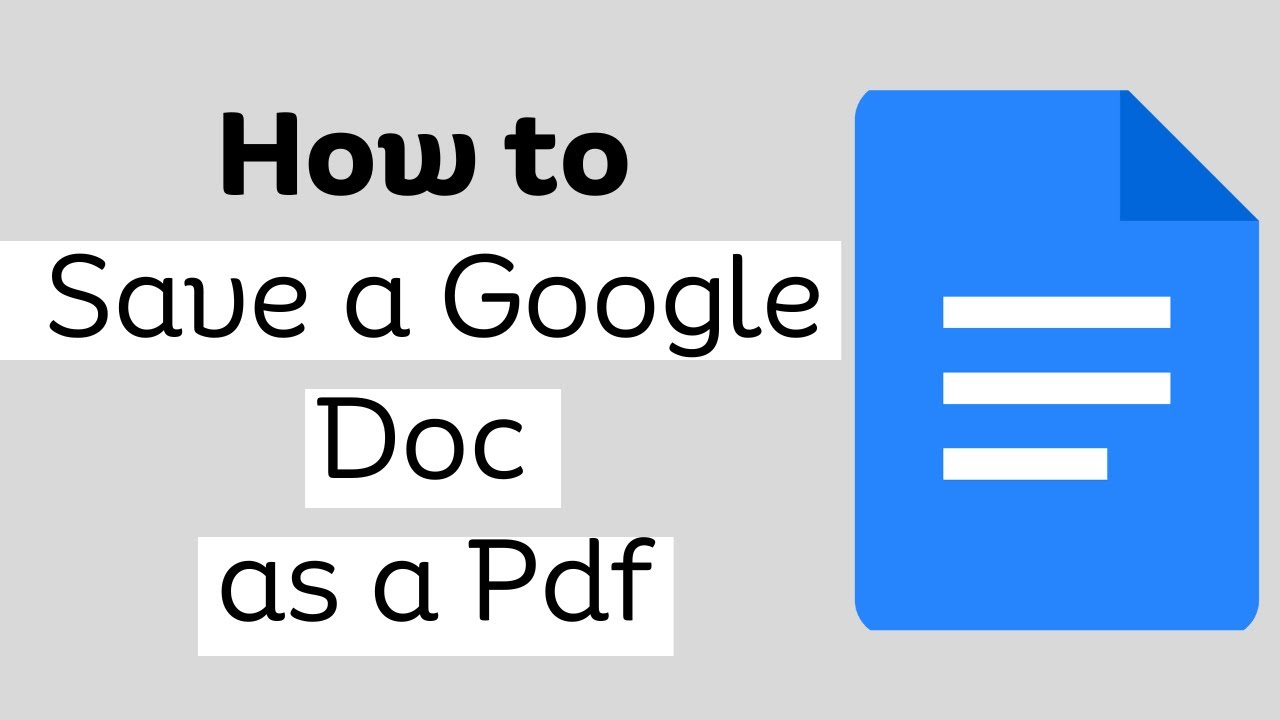 How to Save a Google Doc as a Pdf 2023 || Google Docs To PDF step-by-step