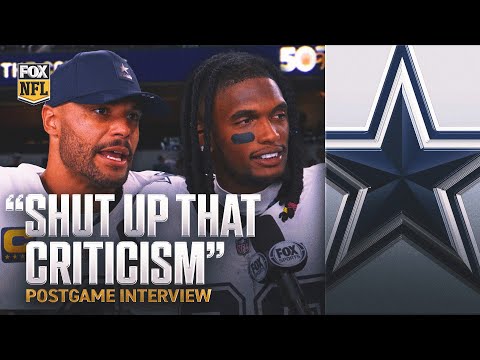 'They Shut up a lot of that criticism' 😤 Dak Prescott & Ceedee Lamb PRAISE defense in Cowboys' WIN