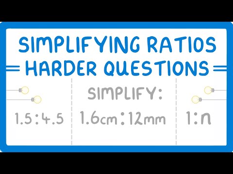 GCSE Maths - Simplifying Harder Ratios  (Decimals, Mixed Units and 1:n) - Part 2 (2026/27 exams)