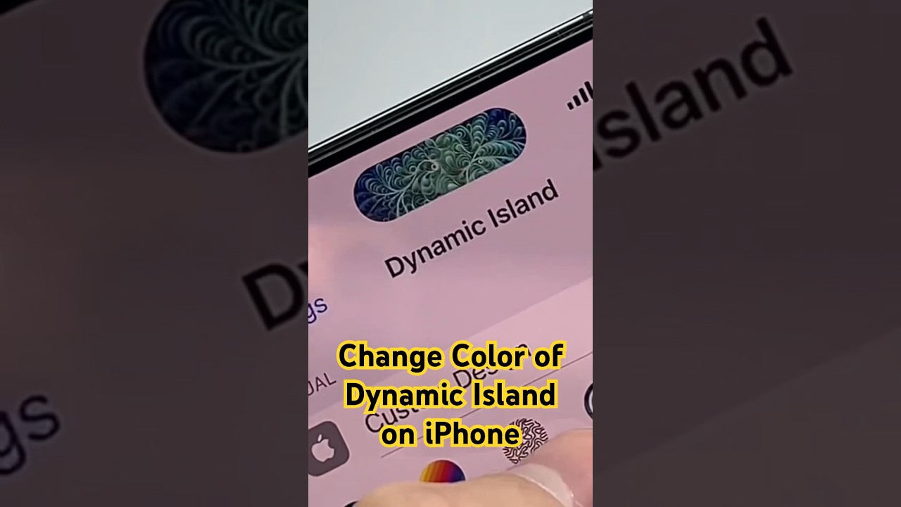 Change Dynamic Island Color on iPhone
