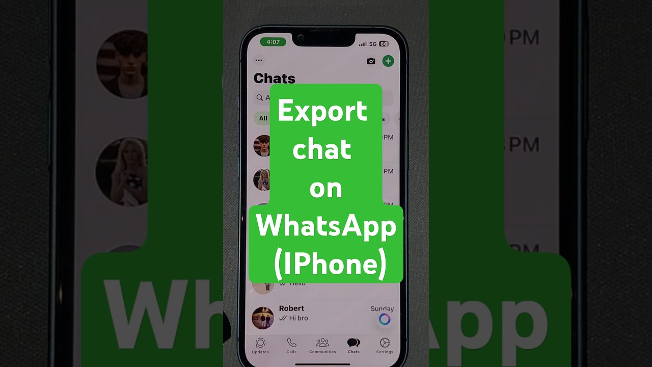 How to Export Chat on WhatsApp (iPhone)