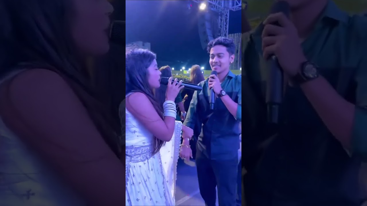 #New Khushi Kakkar& Arvind Akela kallu#stage program Bhojpuri viral dance#shoot Video#Khushi Kakkar#