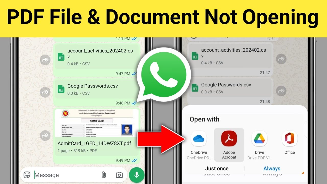 PDF Files & Documents Not Opening in WhatsApp - Troubleshooting Guide (2025 Update)