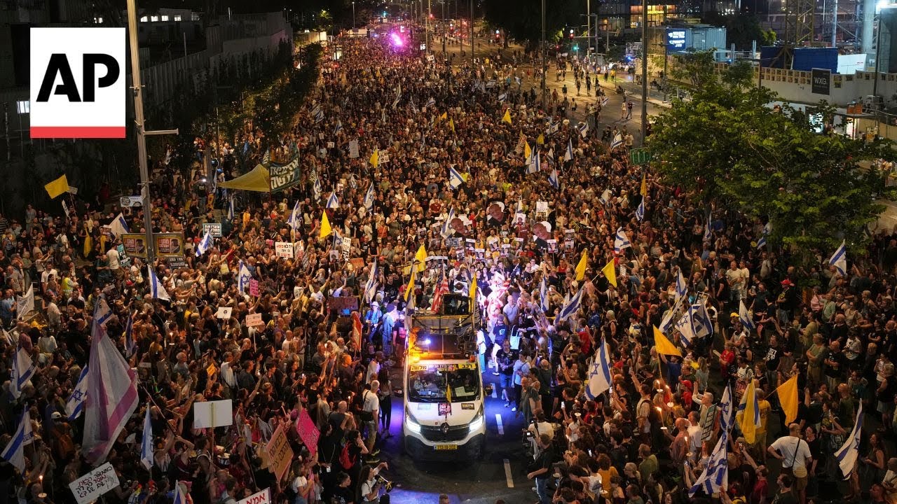 Protests in Israel Demand Release of Hostages Held by Hamas