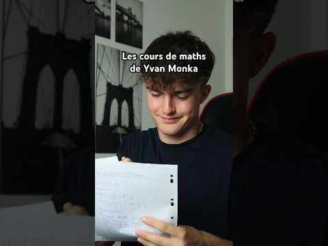 Les cours de maths de Yvan Monka😱 #shorts