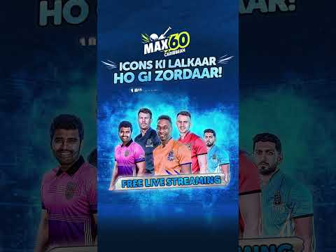 Max60 Caribbean 2024 | FREE HD Live Streaming on Tamasha