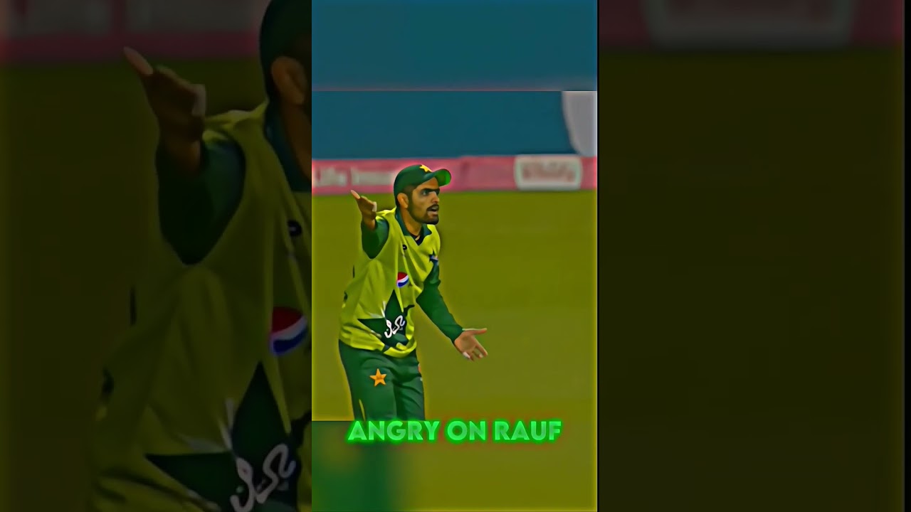 Babar Azam's Frustration with Haris Rauf 😡