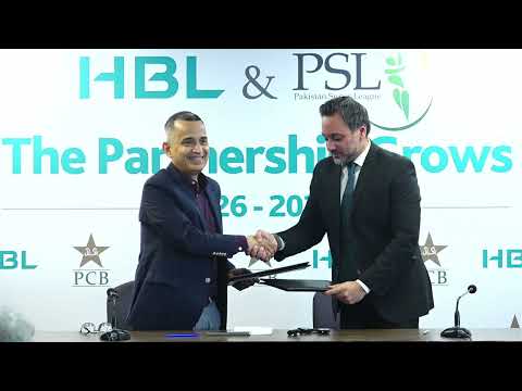 CEO PSL Salman Naseer & HBL CMO Ali Habib Press Conference at National Bank Stadium, Karachi