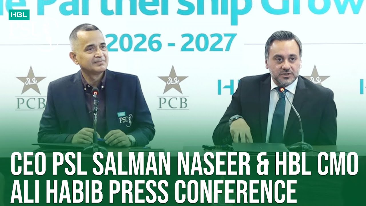 CEO PSL Salman Naseer & HBL CMO Ali Habib Unveil Exciting Updates at Karachi Press Conference 🏏