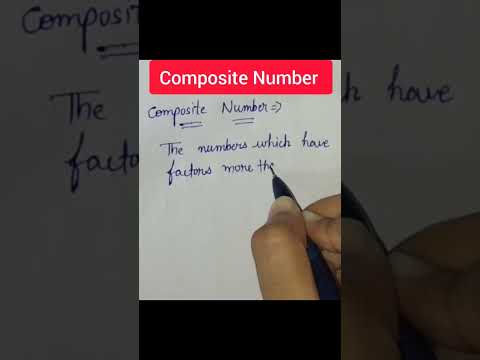 Composite Number #basic #maths #definition #mathematics #compositenumbers #shorts