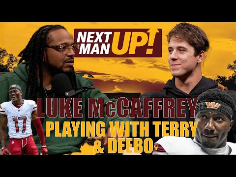 Luke McCaffrey on playing with Terry McLaurin and Deebo Samuel Sr. 🏈🔥 | Next Man Up | NFL